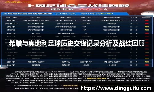 希腊与奥地利足球历史交锋记录分析及战绩回顾